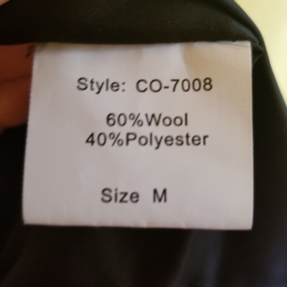 Pink Martini Black Wool Blend Asymmetrical Jacket - Picture 8 of 9